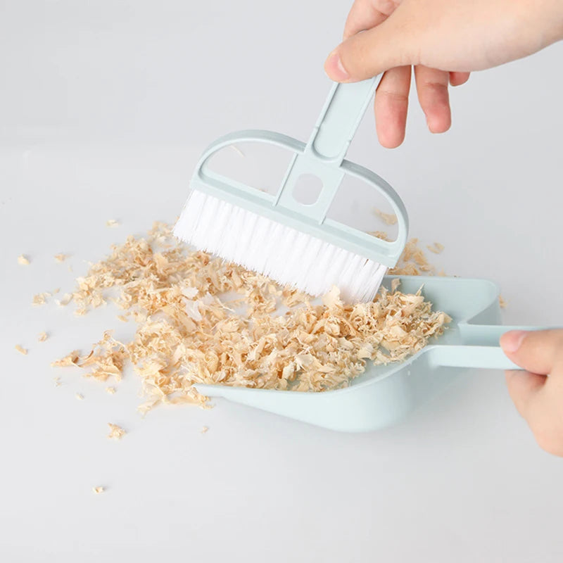 Guinea Pig Toilet Broom Accessories Cat Hamster Dustpan Small Broom Set Pet Professional Cleaning Tools Rabbit Pooper Scooper