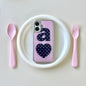 Luxury Clmj NAVY DOTTY LOVE PINK Phone Case for iPhone 17 16e 16 15 14 13 12 11 Air Pro Max X XR XSMAX 8 7 Plus Clear Back Cover