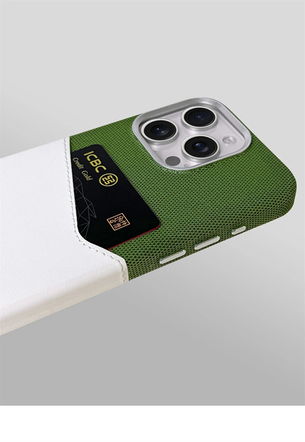 Card Holder MagSafe Leather Case For iPhone 17 Pro Max 16 15 14 Plus 13 12 Pocket Wireless Charging Alloy Lens Hit Color Cover