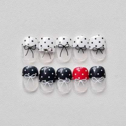 Black White Bow Tie Mini Bowknot Line Rhinestones Gold Silver Laser 5D Self Adhesive Nail Art Decoration Sticker Manicure Decals