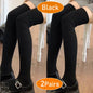 Cashmere Knitted Knee High Socks Women's Solid Soft Long Wool Socks Casual Fluffy Warm Stocking Skinny Thicken Thigh High Socks