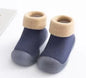 Baby Winter Booties Non-Slip Soft Sole Shoes with Cotton Socks Warm Fleece-Lined Infant First Walkers for Boys Girls 0-4T