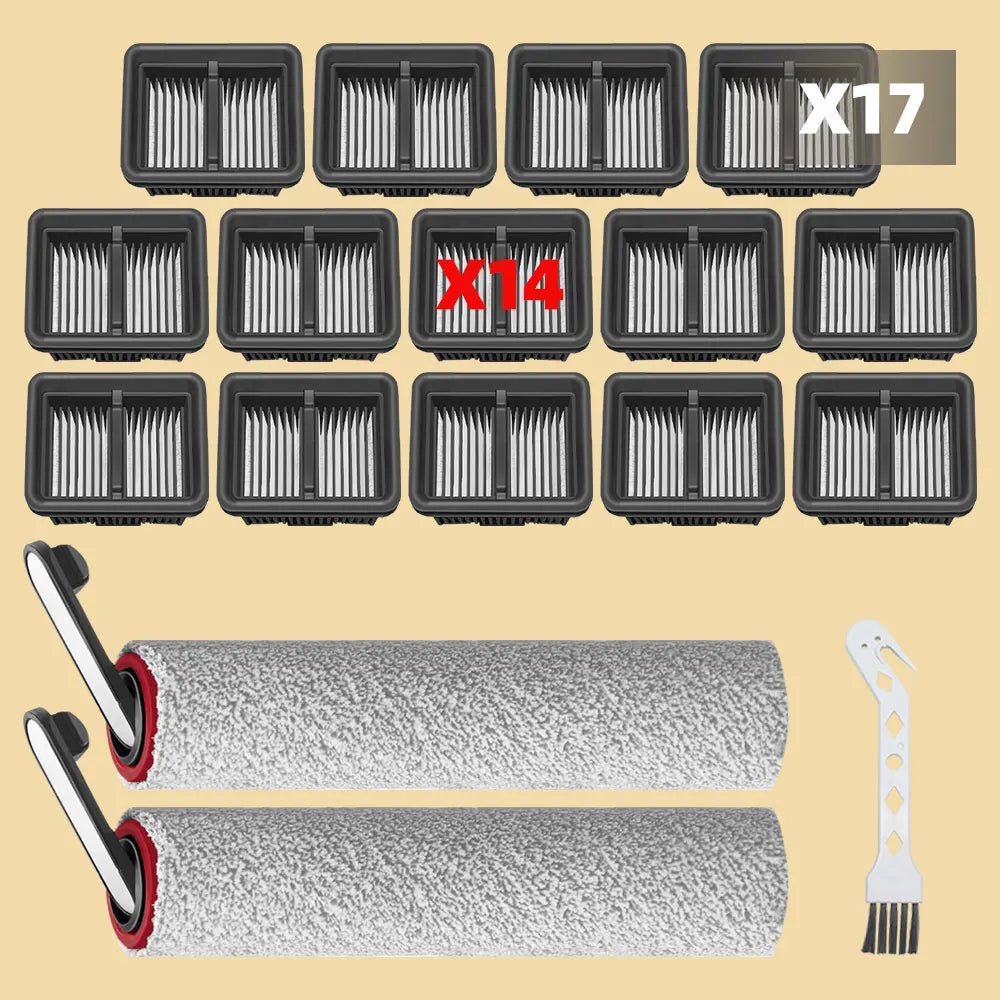 Soft Roller Brush Filter Fit For Dreame H13 Pro Plus Mix / M13 Beta, Dreame H12 Pro / H12 Plus / H12 Dual Hepa Parts Accessories