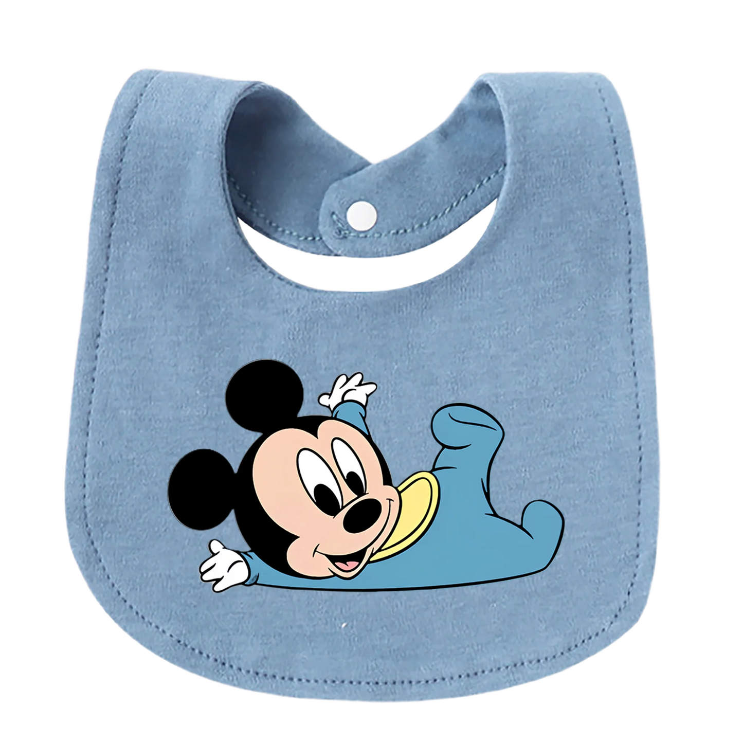Baby Bib 100% Cotton Soft Absorbent Baby Bib U-Shaped Baby Bib Suitable for Use by Newborns to Children Aged 3 Years for Feeding