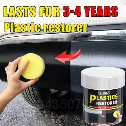 Car Plastic Restorer Back To Black Gloss Auto Interior Leather & Panel Renewal Wax Coating Agent Auto Polish And Repair Coating