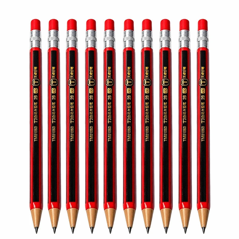 1-42Pcs Mechanical Pencils Set 2B 2.0mm Automatic Student Pencils with Sharpener Color Pencil Leads School Pens Cute Stationery