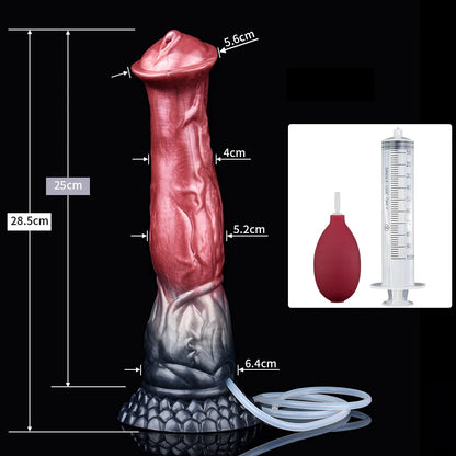 NNSX Horse Squirting Anal Plug Dildo Ejaculation Penis with Strong Sucker G-spot Stimulation Silicone Erotic Sex Toys For Woman
