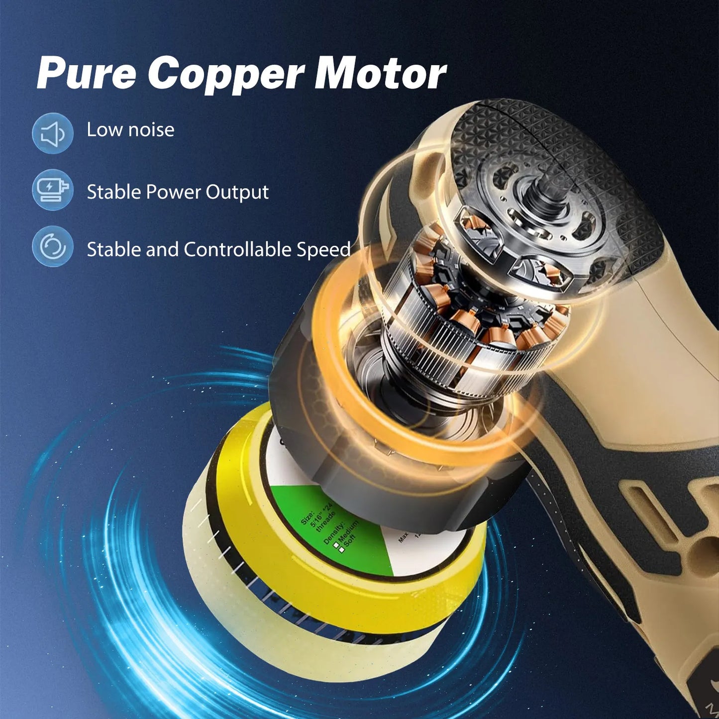 12V Car Waxing Polishing Sanding Machine Wireless Car Paint Scratch Repair Windscreen Glass Oil Film Remove Machine Leather Care