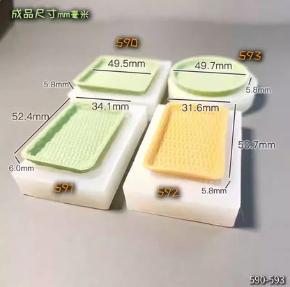 Miniature Food Play Mini Vintage Plate Fruit Plate Dinner Plate Doll House Mini Baking Baking Pan Organizer Jar Silicone Mold