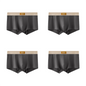 4 pcs Men Underwear Cotton BoxerShorts Hombre Panties Man Breathable Underpants Sexy Sports Comfort Male Boxers Large Size L-7XL