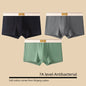 1/3Pcs Set Solid Color Men's Boxer Shorts Breathable Cotton Elastic Boyshorts Antibacterial 7A Level Comfortable Male Underwear
