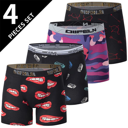 4/5/10 Fashion Four Seasons Men's Long Casual Daily Youth Sports Shorts Comfortable Breathable Sweat Absorbing Elastic Shorts