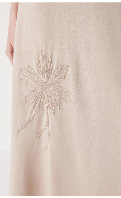 BC1040 Luxurious Clothes Ladies Embroidery Merino Wool Silk Skirts Womens Clothing Elegant Summer