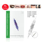 Biomaser 10PCS Revolution Tattoo Needle Permanent Makeup Cartridge Needles For Tattoo Machine Kit Eyebrow Needle 1R,2R,3R,5R