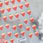 Fresh Sweet Fruits Strawberry Cherry Bowknot Love Heart Lemon 5D Nail Art Stickers Self Adhesive Decorations Nail Manicure Decal