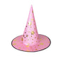 Halloween Hat Children Adult Masquerade Dress Up Magician Bronzing Wizard Pentagram Hat Halloween Party Witch Hat Favor