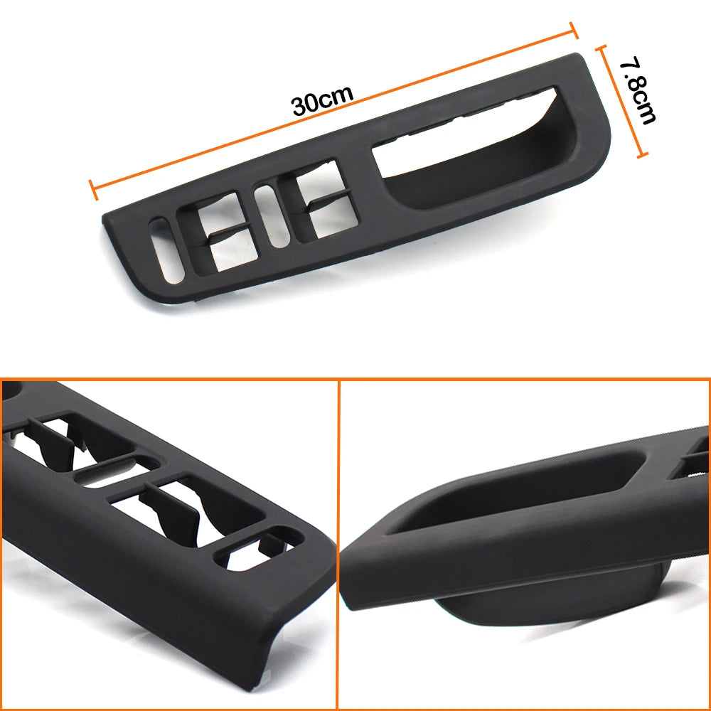 Interior Car Door Armrest Cover Panel Pull Handle Grab Cover Replacement For Volkswagen VW Bora Golf 4 MK4 Jetta 1999-2004