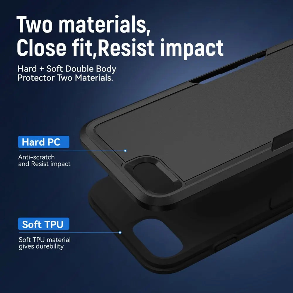 For iPhone SE 3 2022 Case Shockproof Hybrid Case Dual Layer Design Hard Cover For iPhone SE 2 2020/iPhone 6/6S/7/8 Plus Cases