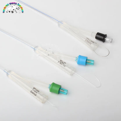 10PCS Medical 2-Way Silicone Foley Catheter Cannula 6Fr 8Fr 10Fr Canine Dog Urinary Catheter Veterinary Consumables