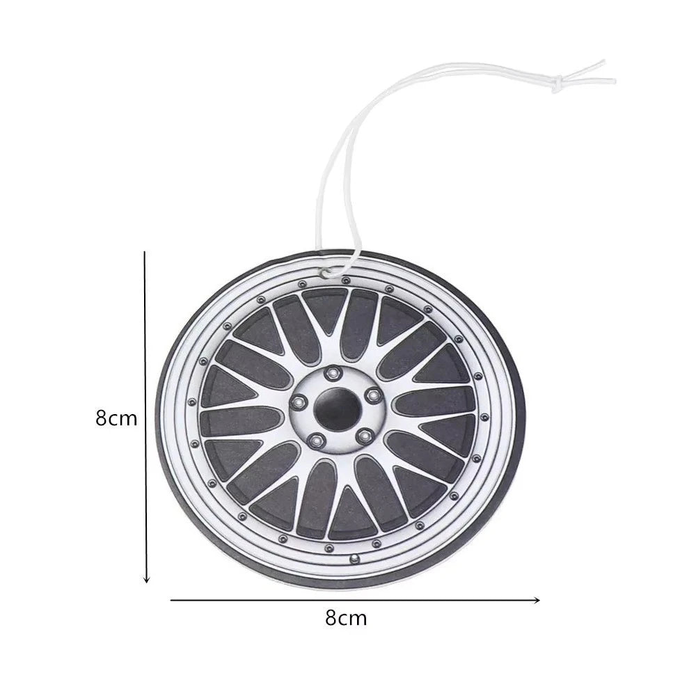JDM Car Air Freshener Hanging Rearview Mirror Perfume Flavoring Turbo Brake Disc Shock Absorber Solid Paper Diffuser Accessories
