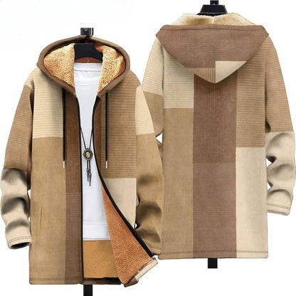 Men Cardigans Coats Skull Head Printed Plush Thick Winter Abstract Art Graphics Jackets Casual Streetwear Unisex Clothing