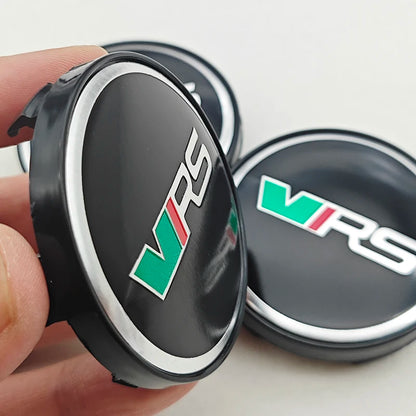 4pcs 60mm Car Wheel Center Hub Cap Rim Cover VRS Logo Emblem Sticker For Skoda Octavia Fabia Kamiq Kapoq Kodiaq Rapid SCALA
