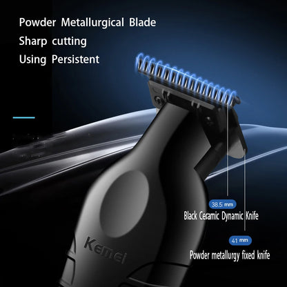 Kemei 2299 Professional Electric Barber Hair Trimmer For Men Beard Hair Clipper Cordless hair cutting machine rechargeable,0mm