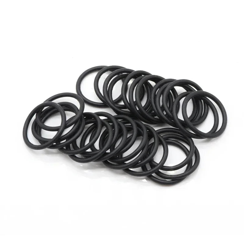 50pcs Black NBR O Rings CS1 2 3 4mm OD 5~80mm Rubber Sealing Gasket Washer for Car Air Condition Faucet Pressure Plumbing Repair