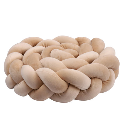 1-4M Baby Bumper Bed Braid Knot Pillow Cushion Bumper for Infant Crib Protector Cot Bumper Room Decor Crib Bedding Braid Set