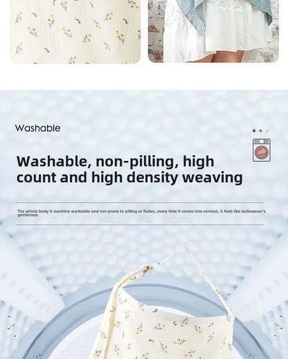 Cotton Breastfeeding Cover Mother Outing Nursing Covers Adjustable Privacy Baby Feeding Breastfeeding Apron Stroller Blanket