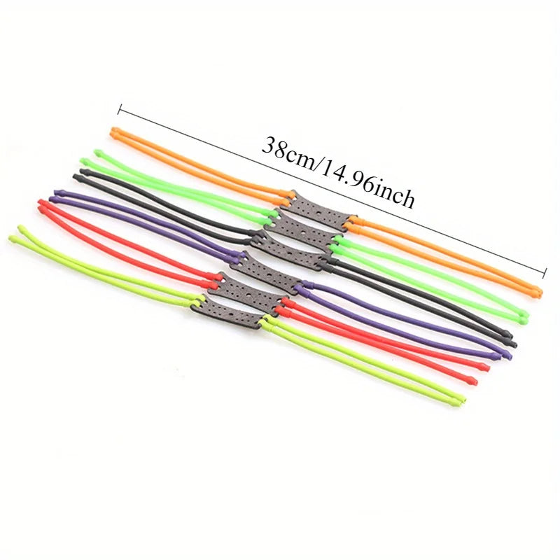 2pcs Slingshot Card Bead Rubber Band Slingshot Replaces Elastic Rubber Band, Round Rubber Band and Slingshot Accessories