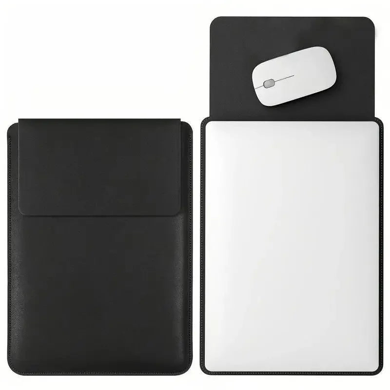 14-16 inch PU Leather Laptop Sleeve Bag Protective Case Cover Laptop Sleeve Case for MacBook Air 15 2023-2025 Pro 16 2021-2024