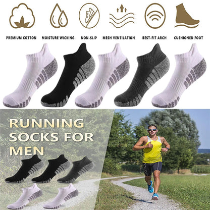 3 Pairs Professional Running Sports Fitness Ankle Socks Men's Towel Socks Outdoor Sports Short Socks Men And Women Socks GIFRS