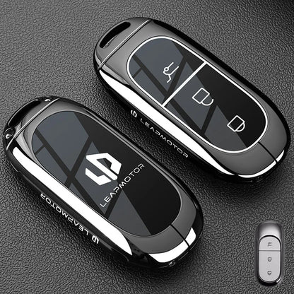 Car Zinc Alloy TPU NFC Card Key Cases Holder Cover Chain For Leapmotor C16 C11 C10 C01 B10 T03 S01 Car Accessories Styling