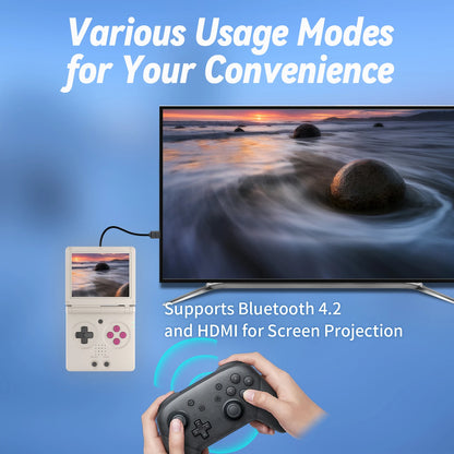 Anbernic RG35XXSP Flip Handheld Game Console 3.5'' IPS Screen Linux 64-bit 3300mAH E-book Support WiFi Streaming HD TV Out Gifts