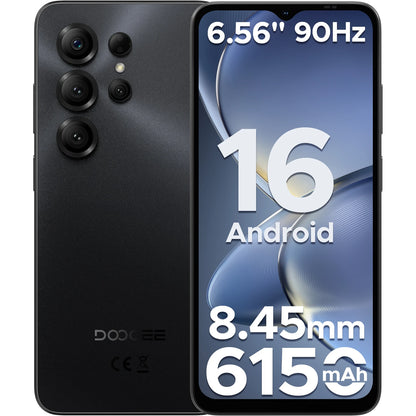 Global Version DOOGEE Note56 X Smartphone Android 16 24GB RAM(3GB+21GB) 64GB ROM 6.56'' Screen 6150mAh Battery Mobile Phone