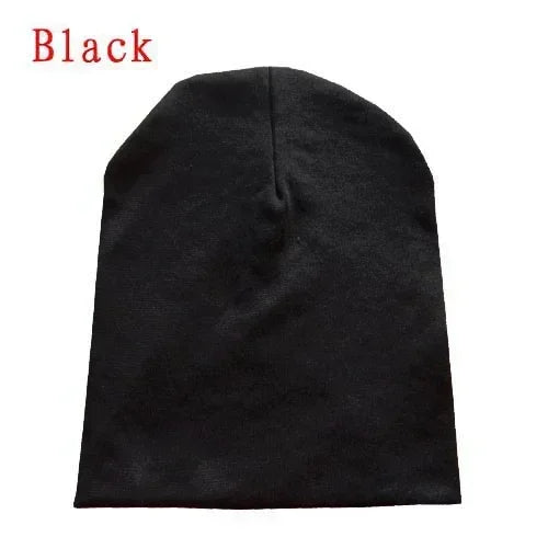 6M-3Y Baby Knitted Hat Scarf Set Solid Color Cotton Hip Hop Beanie Warm Toddler Cap for Boys Girls Spring Autumn Winter