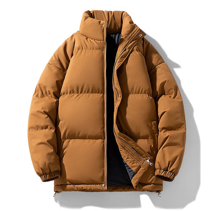 Winter Parka Men Brown Thick Warm Jackets Big Size 6xl 7xl 8xl Oversize Cotton Padded Windbreaker Outwear Waterproof Loose Coats