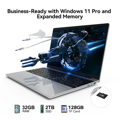HOT LENO 15.6" Laptop Windows 11 32GB 2TB Intel Core i9 9900 1920*1080 HD Gaming Computer PC Gamer office Ultra Slim Notebook