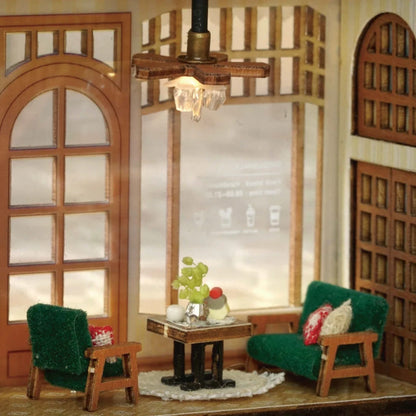 Mini Doll House DIY Small House 3D Puzzle Assembly Building Model Toys Home Bedroom Decoration With Furniture LED Lights Gifts
