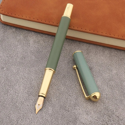 Metal 322 Fountain Pen Frosted Green Ink Pen Iridium Nib Stationery Office School Supplies Writing
