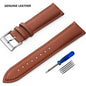 SAMCO Genuine Leather Watch Band 12/14/16/18/19/20/21/22/24 mm Watch Strap for Man Women High-quality Wrist Watchband + Tool