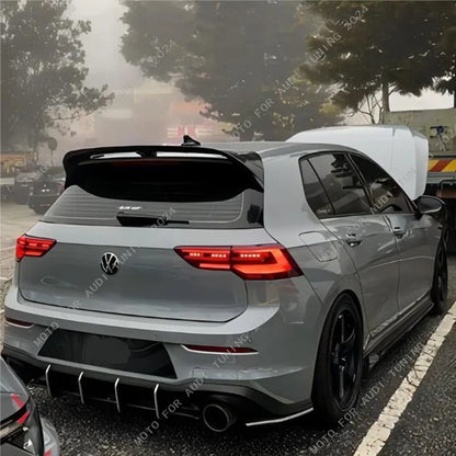Maxton Style For VW Golf 8 MK8 GTI 2020-2024 Car Modified Rear Bumper Lip Spoiler Diffuser Splitter Lip Side Protector Body Kit