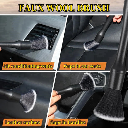 Car Wash Cleaning Detailing Brushes Automotive Interior Dust Brush Dashboard Air Outlet Cleaning Brush Auto Wheel Brush