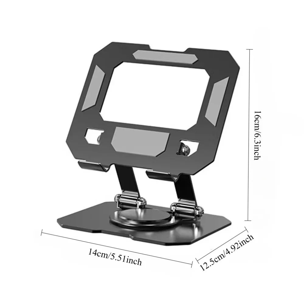 360° Rotatable Tablet Stand Adjustable Foldable Desktop Stand Holder Compatible For 4.7-12 Inch Ipad Pro/Air/Min Laptop Tablet