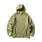 Unisex Lightweight Cloud Velvet Hooded Quick-Dry Shirt for Outdoor Sports: Classic Hood, Elastic Cuffs & Brand Logo Details
