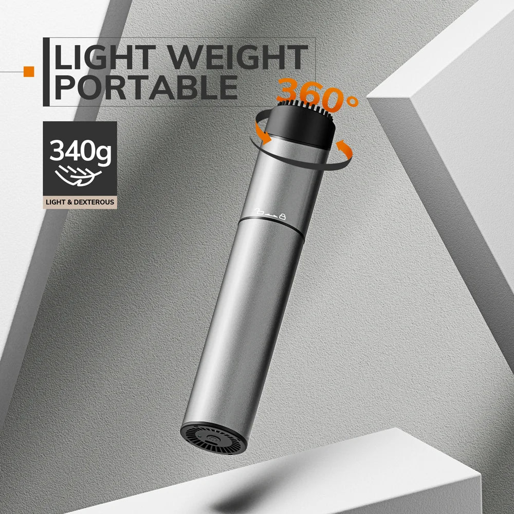Cordless Laptop Vacuum Cleaner Portable USB Rechargeable Car Vacuum Mini & Cool Model-X（Aluminum Alloy）