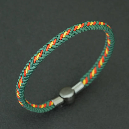Unique Ethnic String Bracelet Unisex Handmade Braided Lucky Thread Distance Attract Couple Bangle Leisure Accessories Pulseria