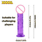 Realistic Soft Jelly Dildo Transparent Suction Cup Strong Grip Flexible Intimate Toy for Women Solo Couple Play