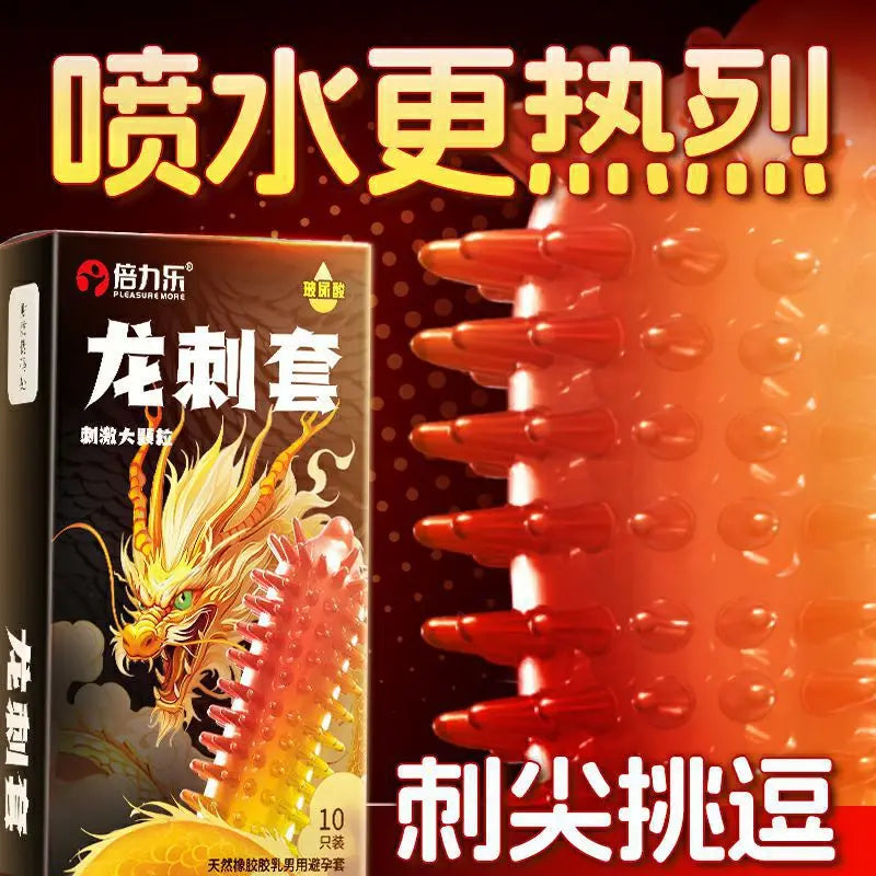 10/12PCS Super Dotted Condom Adult Sex Toys Stimulation Sleeves For Penis Male Contraception Condoms Erotic Product Sex Goods